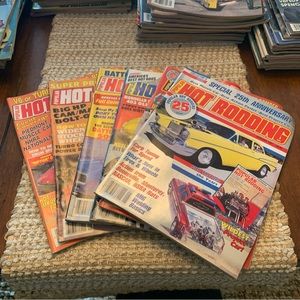 Lot Of 6 Vintage Popular Hot Rodding Magazines from 1980's